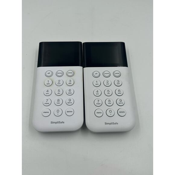 SimpliSafe Other - Set of 2 SimpliSafe Home Security System Replacement Keypad Remote White SSKP3